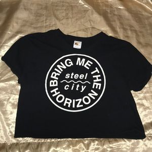 BayIsland Sportswear Bring Me The Horizon Crop Tee